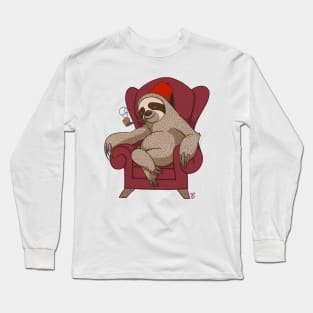 Sophisticated Sloth Long Sleeve T-Shirt